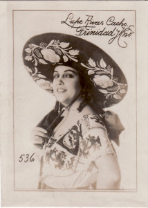 Trinidad y Hermano cigarette card, “Lupe Rivas Cacho,” 1920s, Photograph. Cuba. Kris Juncker Private Collection